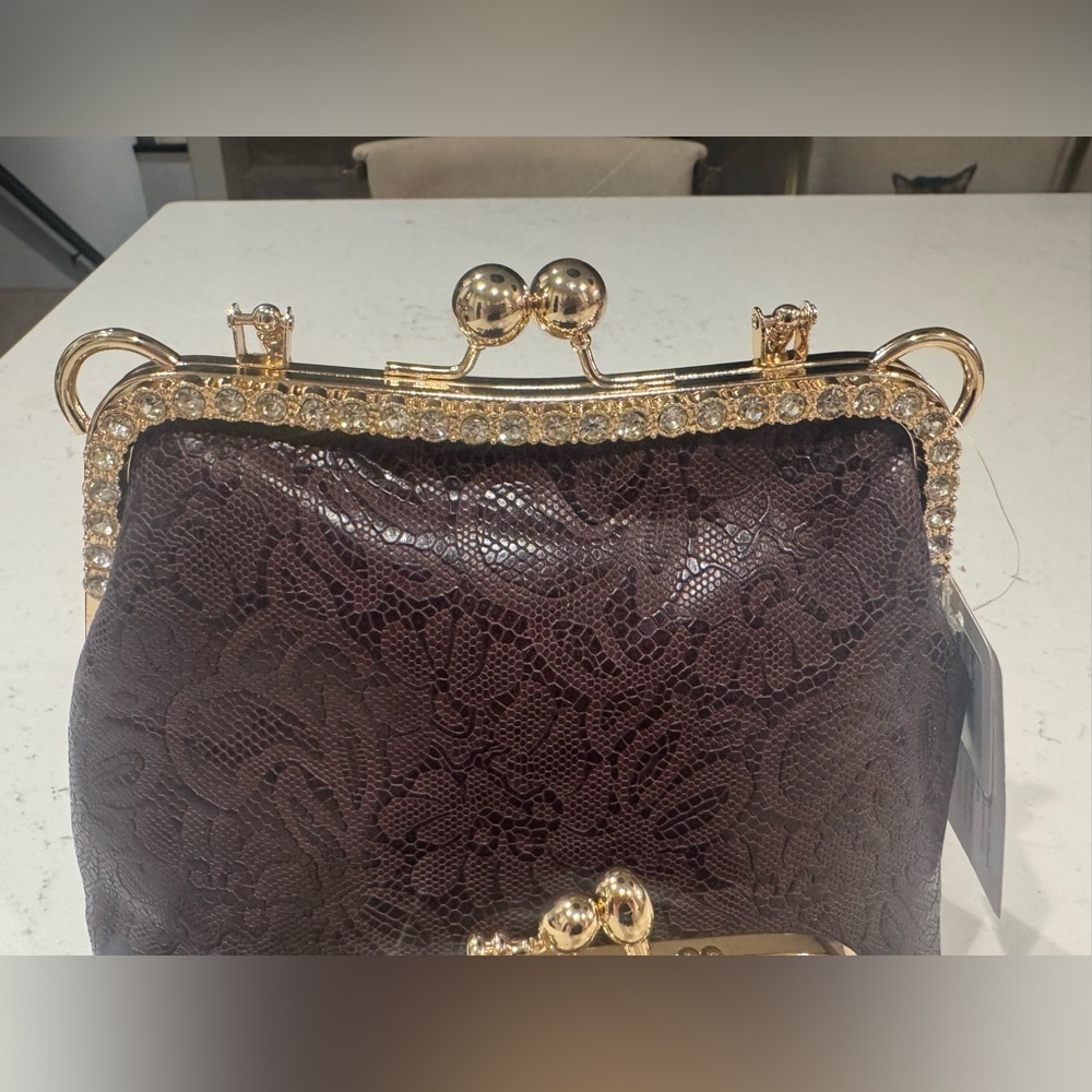 Laurie’s Collection Leather Women's Clutch Set in Brown - Picture 2 of 9